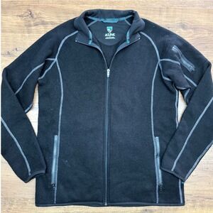 KUHL Scandinavian Alpaca Fleece Full Zip Jacket Men L Jacket Outdoor Hiking Gorp
